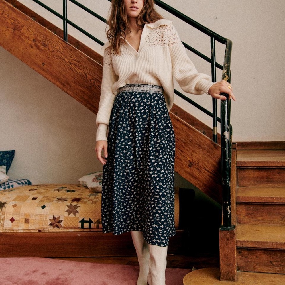 Sezane Alicia Skirt SEA NY collab